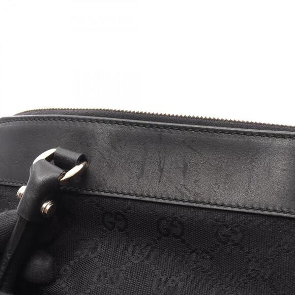GUCCI Black Leather Shoulder Bag - Picture 10 of 11